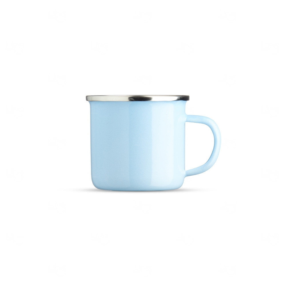 Caneca Inox Esmaltada 370ml Personalizada 