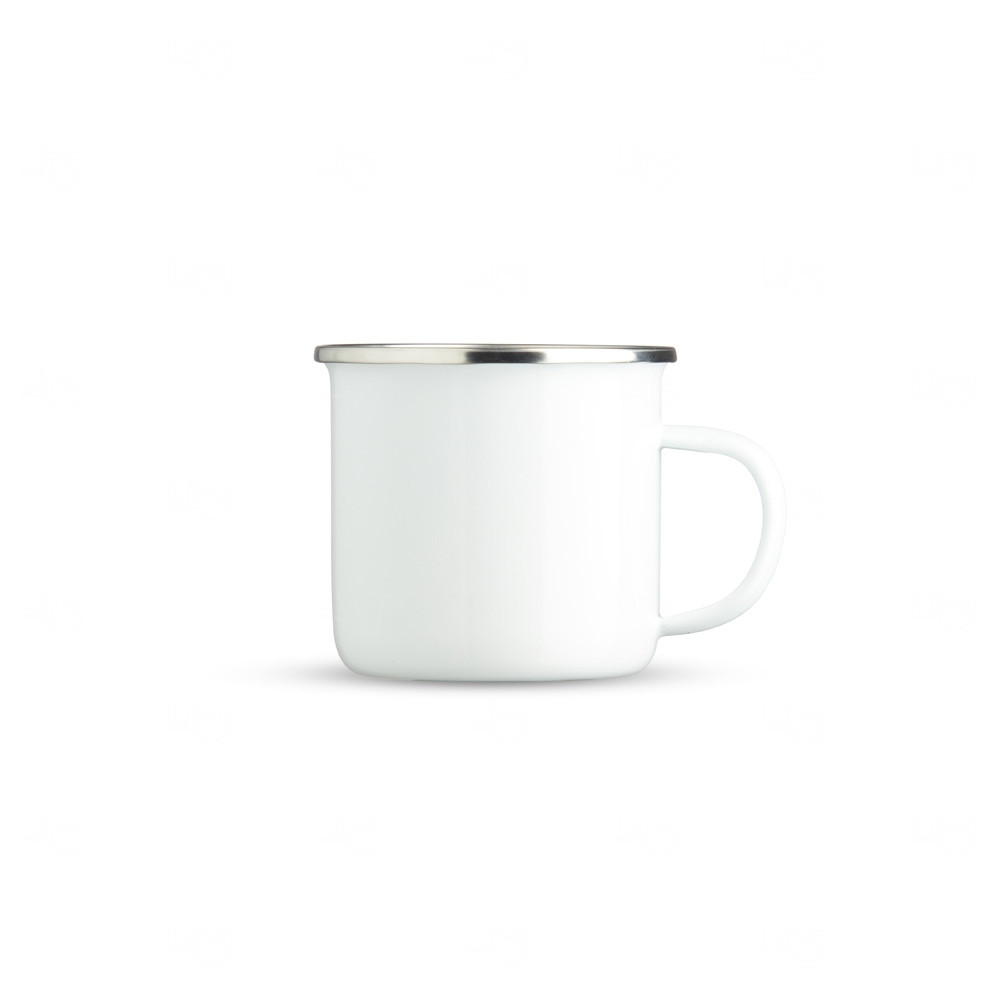 Caneca Inox Esmaltada 370ml Personalizada 