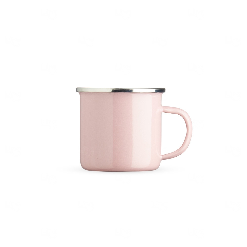 Caneca Inox Esmaltada 370ml Personalizada 