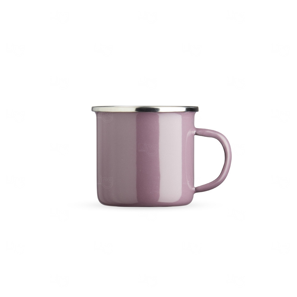 Caneca Inox Esmaltada 370ml Personalizada 