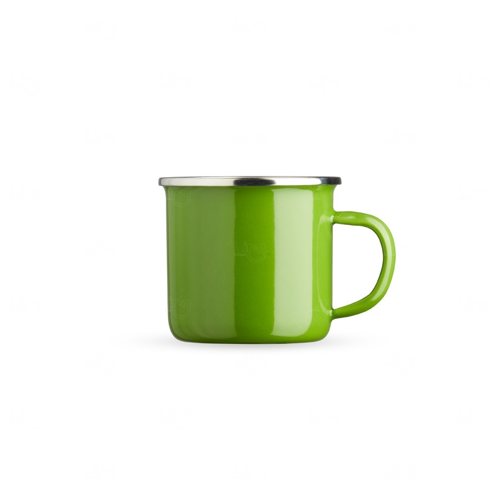 Caneca Inox Esmaltada 370ml Personalizada 
