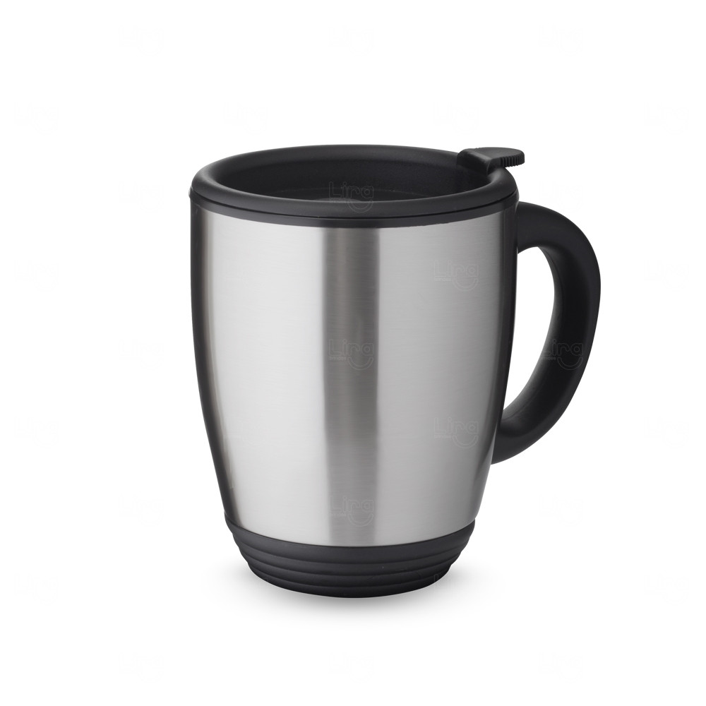 Caneca Inox 470ml com Trava Personalizada 