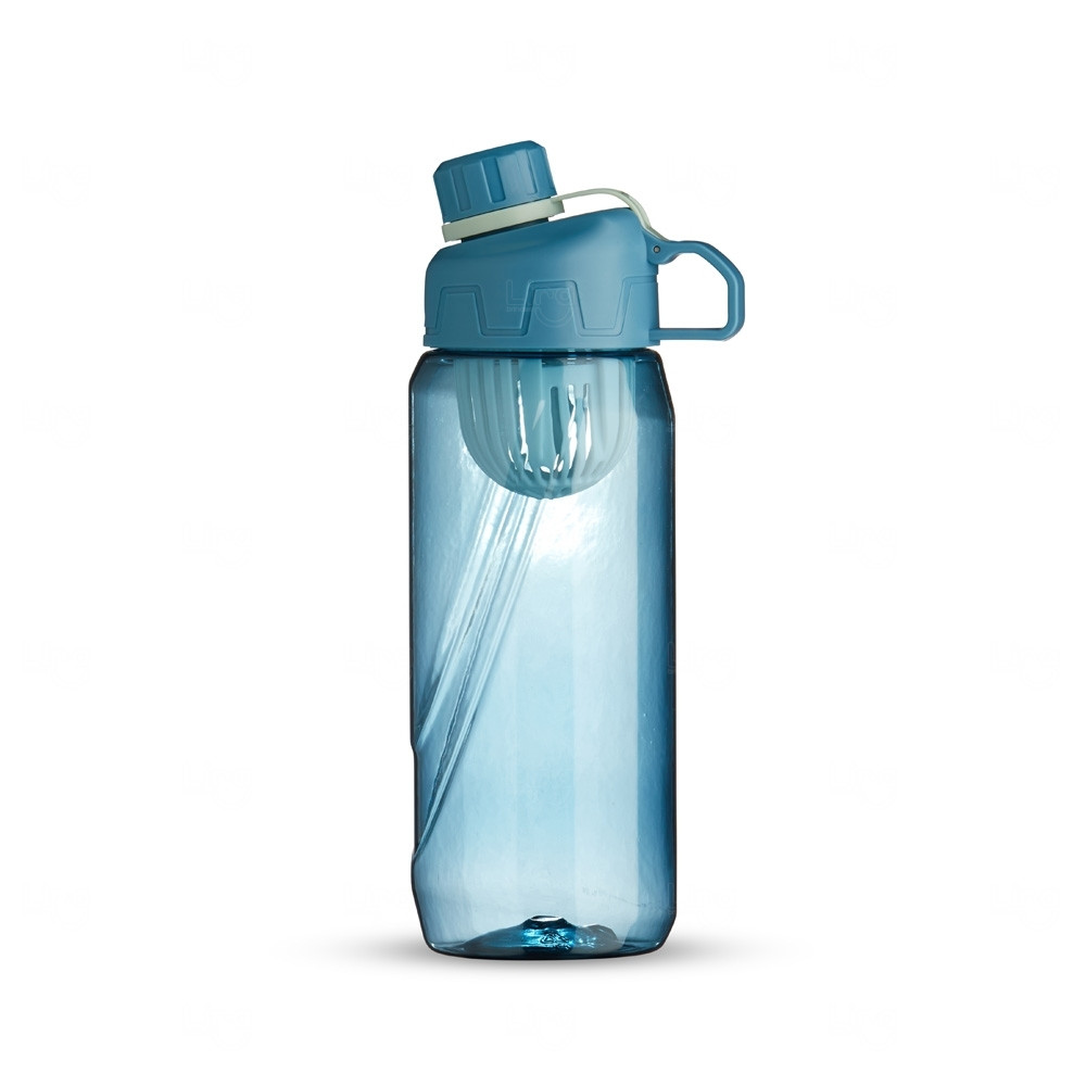 Squeeze 800ml com Infusor Plástico Personalizado Azul
