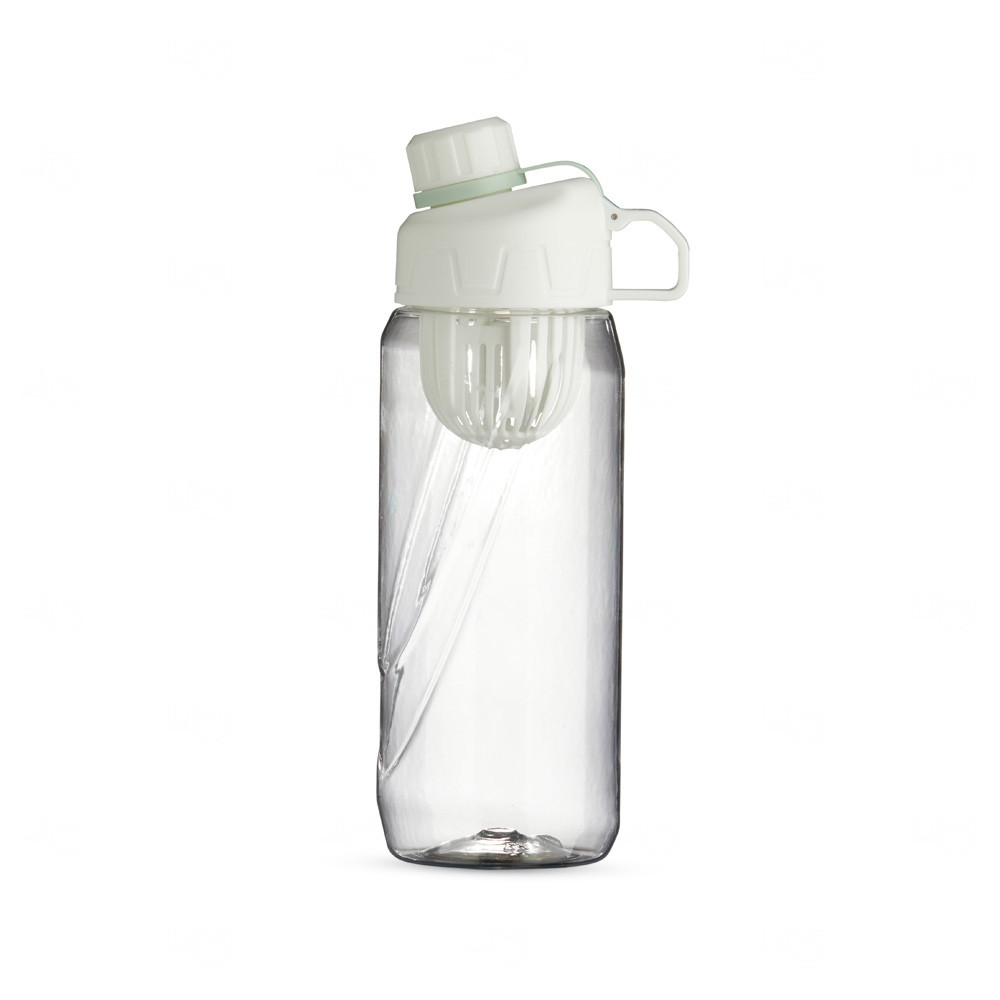 Squeeze 800ml com Infusor Plástico Personalizado Branco