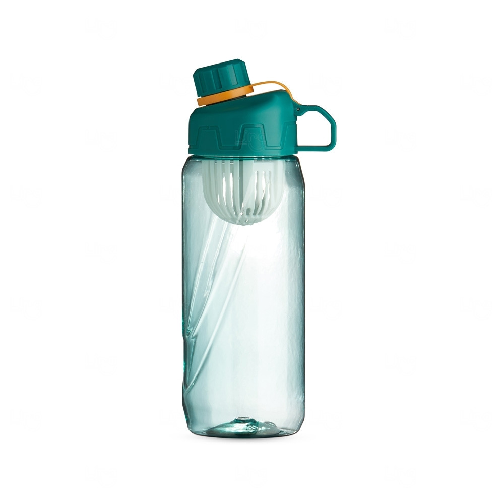 Squeeze 800ml com Infusor Plástico Personalizado Verde