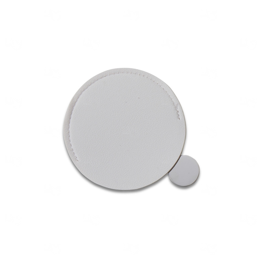 Espelho de Inox com Capa Personalizado - 8,5 x 6,6 cm 