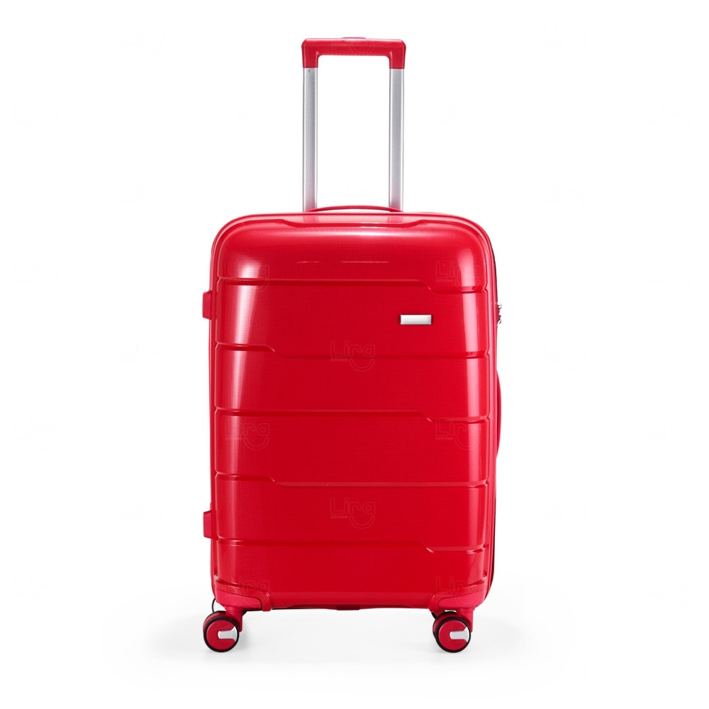 Mala de Viagem 64L Colorida Personalizada Vermelho