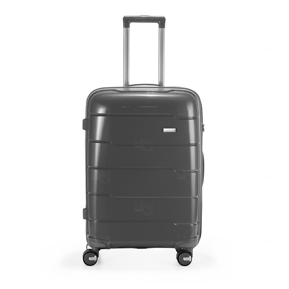 Mala de Viagem 64L Colorida Personalizada Cinza Escuro