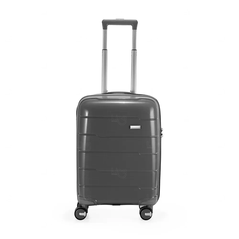 Mala de Bordo 45L Personalizada Cinza Escuro