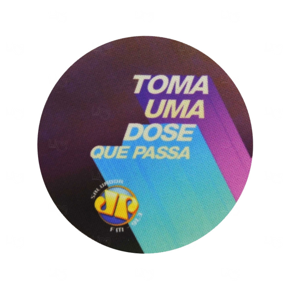 Porta Copo em Neoprene 9x9 cm Personalizado Roxo