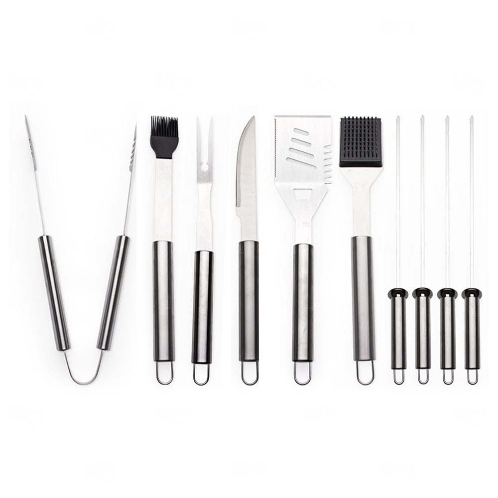 Kit Churrasco 10 Peças Personalizado em Maleta de Alumínio 