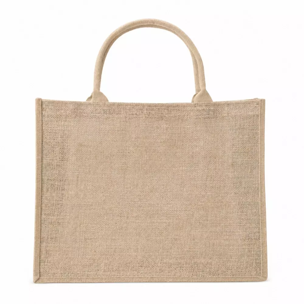Sacola Ecológica de Juta Personalizada - 35 x 45 cm Bege