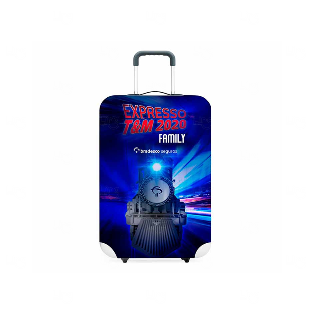 Capa de Mala de Viagem Personalizada - Tamanho G Azul