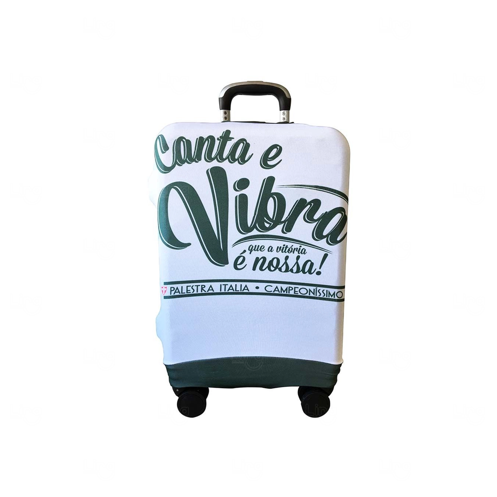 Capa de Mala de Viagem Personalizada - Tamanho G Branco