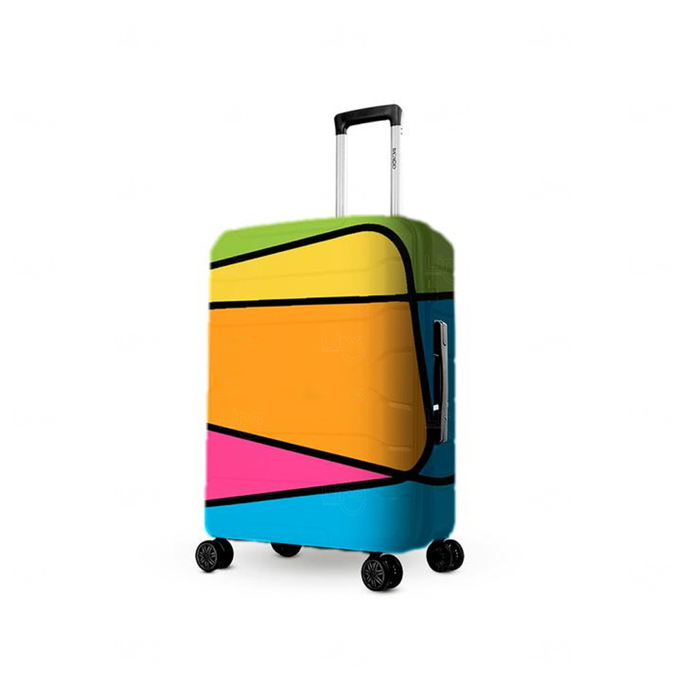 Capa de Mala de Viagem Personalizada - Tamanho G Amarelo Escuro