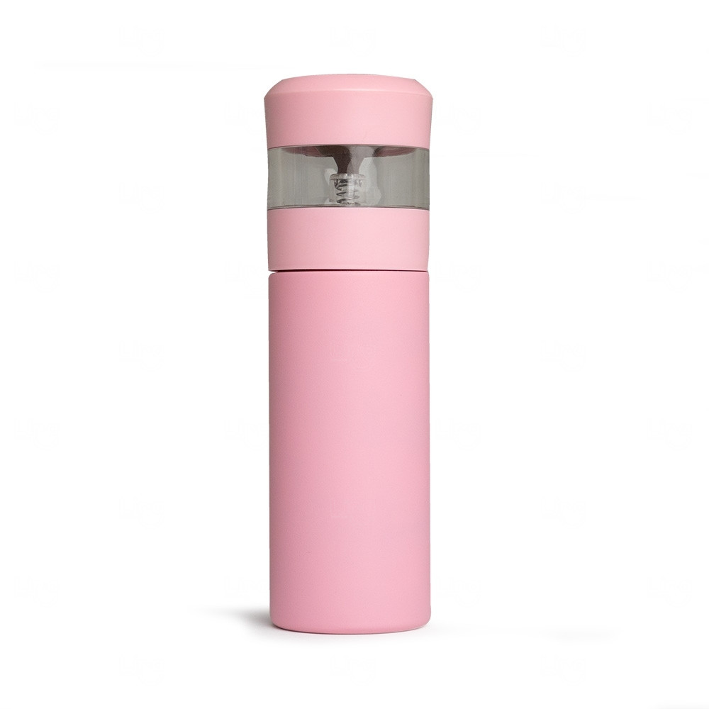 Garrafa Térmica com Infusor 350ml Personalizada Rosa