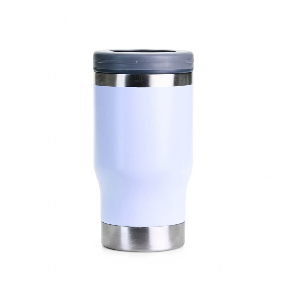 Copo Térmico Inox Multiuso 380ml Personalizado Branco