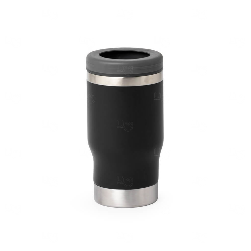 Copo Térmico Inox Multiuso 380ml Personalizado Preto