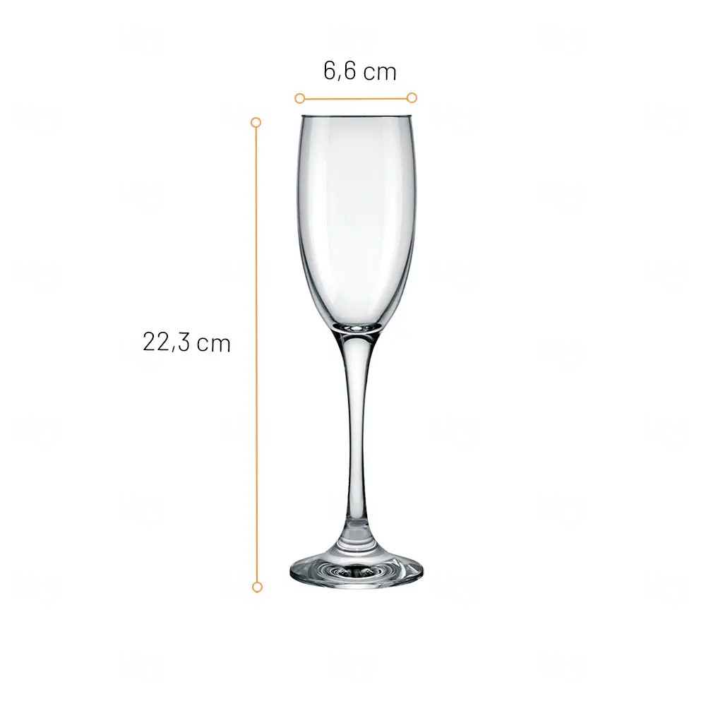 Taça de Vidro 190ml para Espumantes Personalizada 