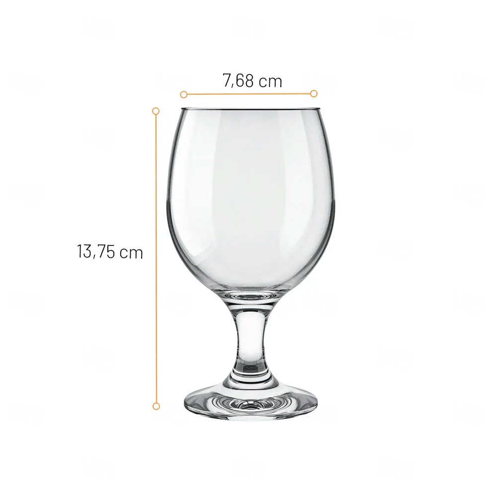 Taça de Vidro para Vinho Tinto 250ml Personalizada 