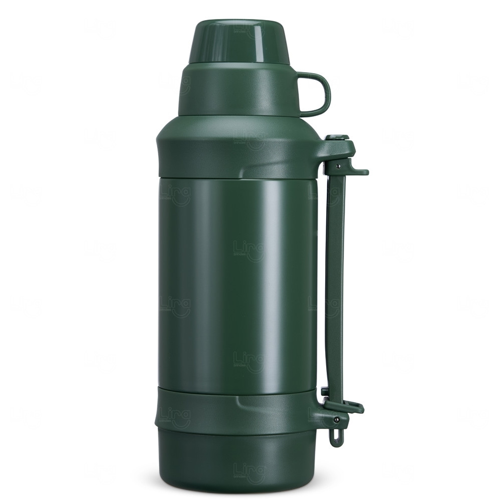 Garrafa Térmica Inox 1,25L para Café Personalizada Verde