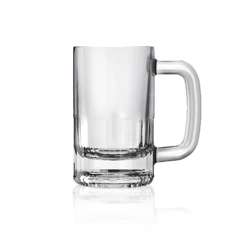Caneca de Vidro 365ml para Chopp Personalizada Transparente