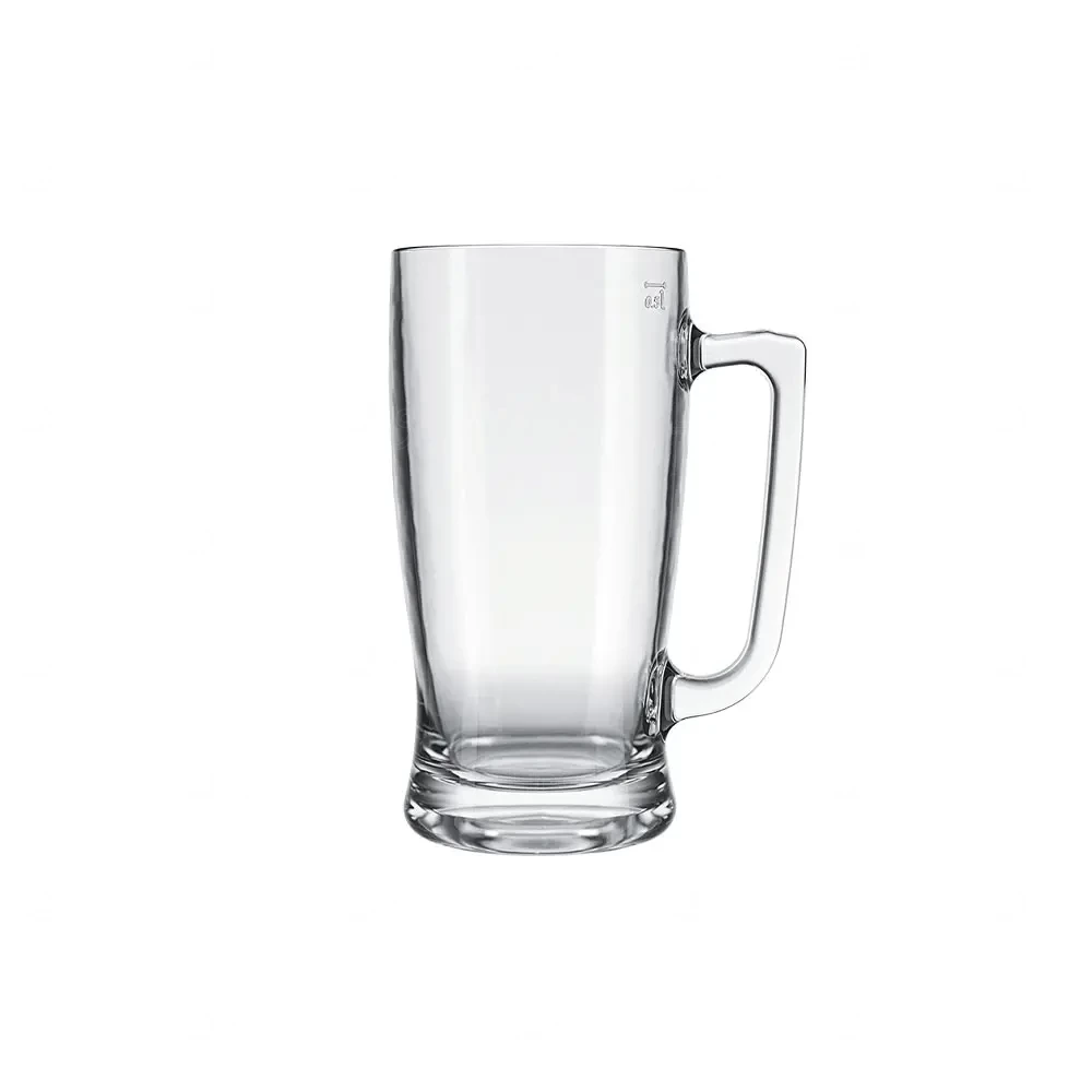 Caneca de Vidro 600ml para Cerveja Personalizada Transparente