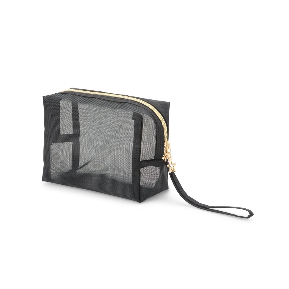 Nécessaire em Nylon Personalizada - 14x18cm Preto