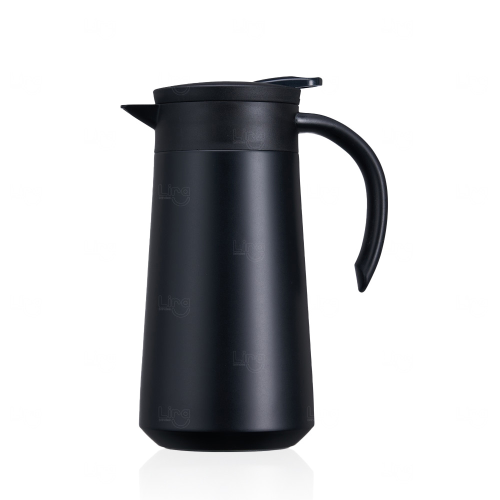 Garrafa Térmica Inox 800ml Personalizada Preto