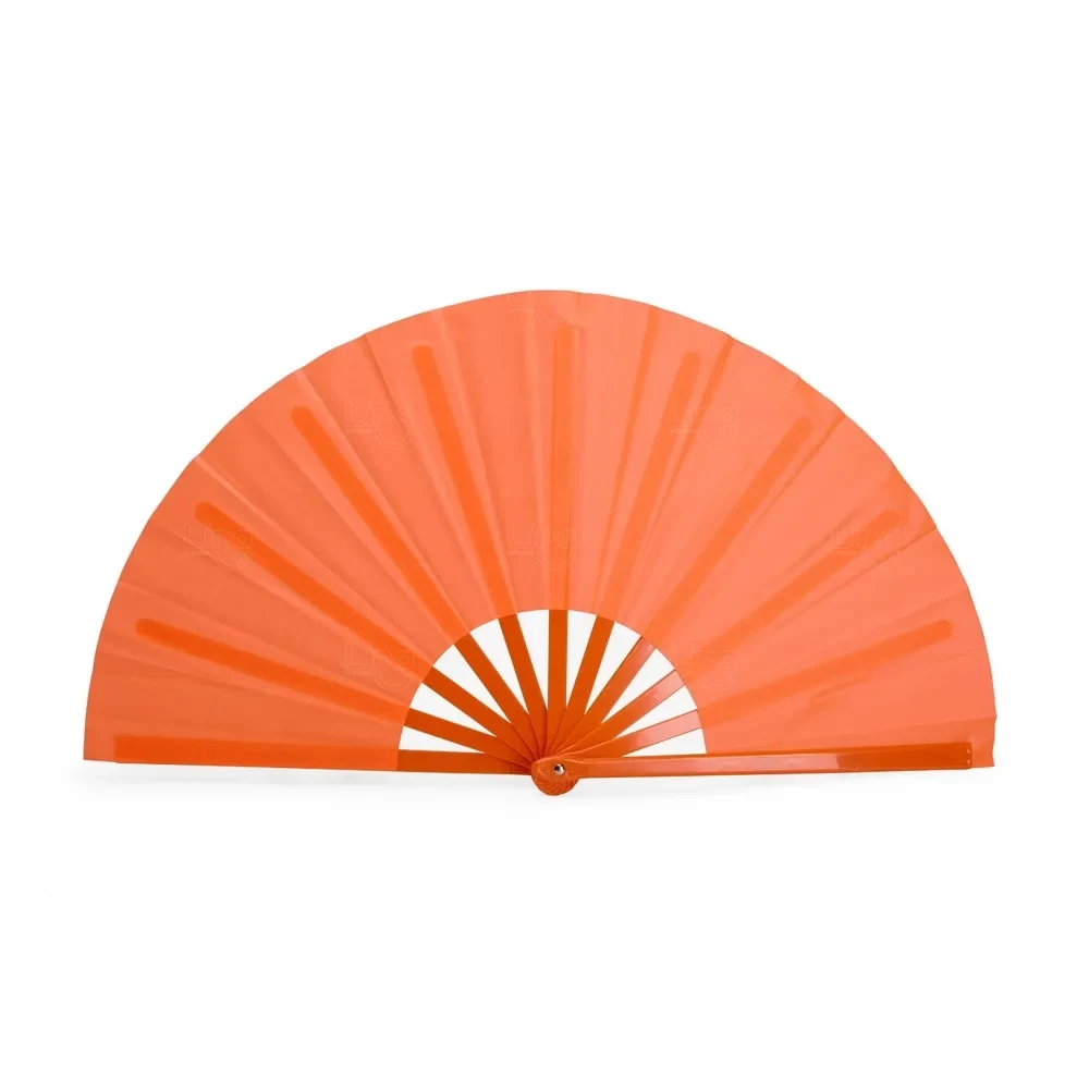Leque em Tecido Oxford Personalizado Laranja