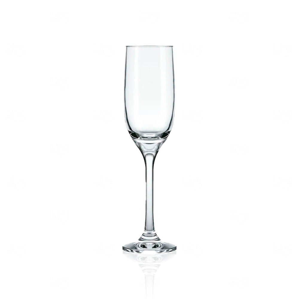 Kit Queijo com taça para Champagne 4 Peças Personalizado Transparente
