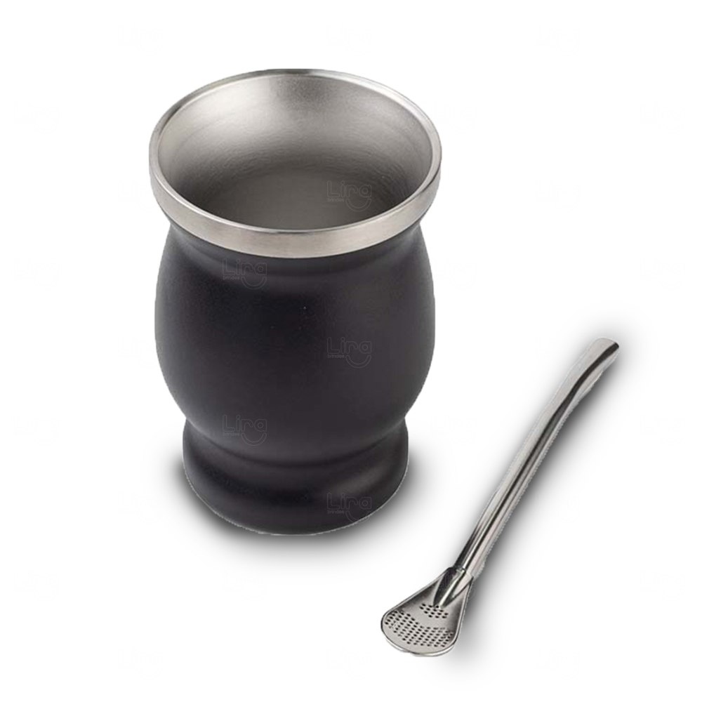 Cuia Térmica Inox 250ml para Chimarrão Personalizada 