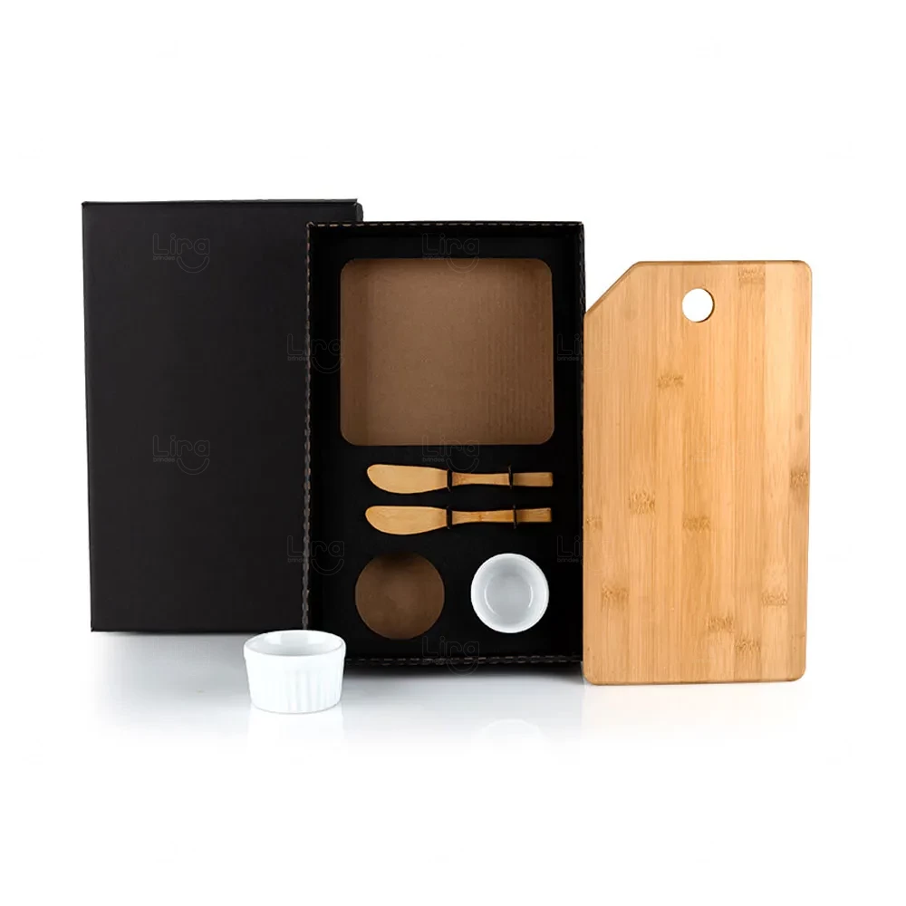 Kit para Petisco 5 Peças Personalizado Preto