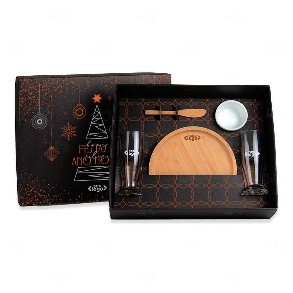 Kit para Petisco e Cerveja - 5 Peças - Personalizado 