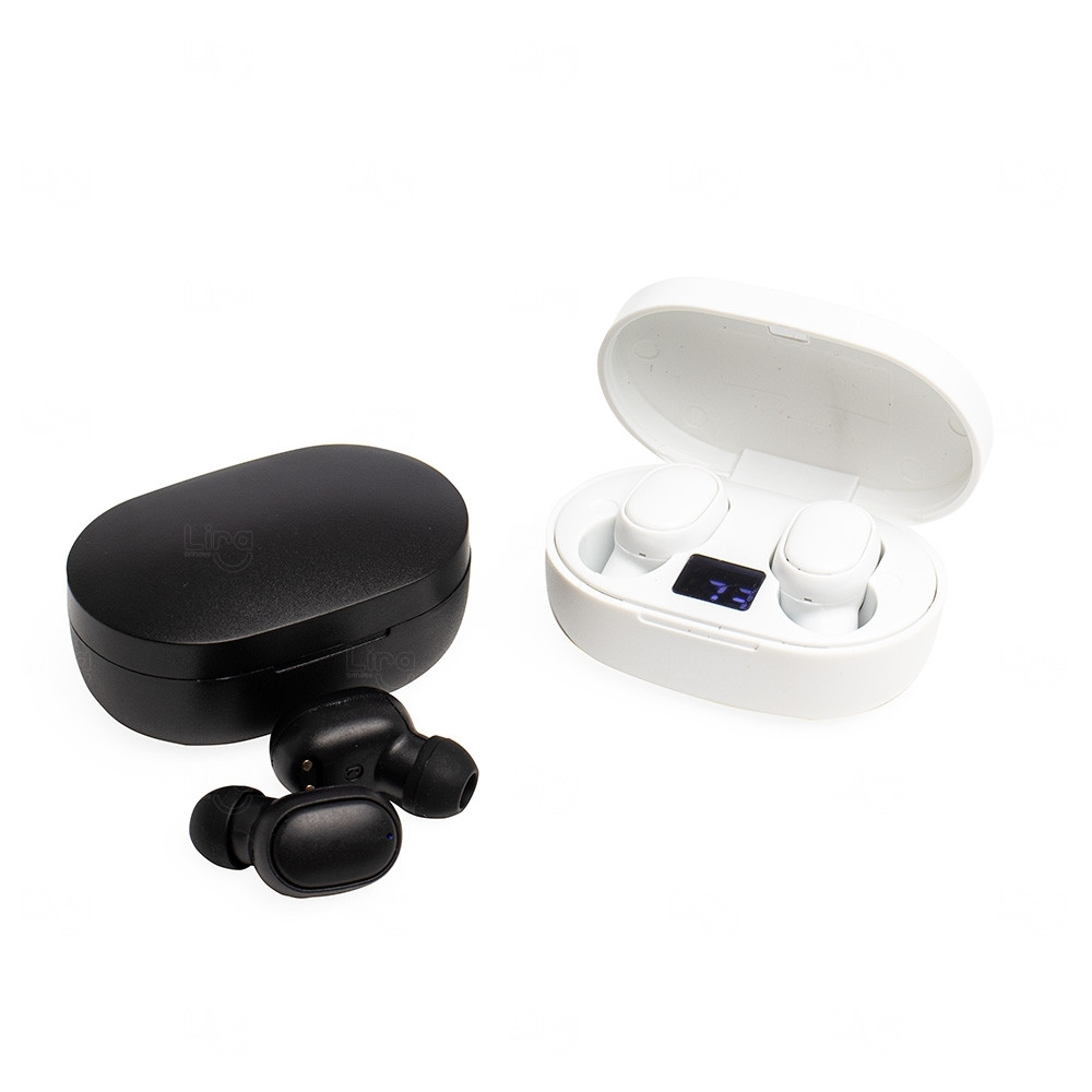 Fone de Ouvido Bluetooth Touch com Case Carregador Personalizado 