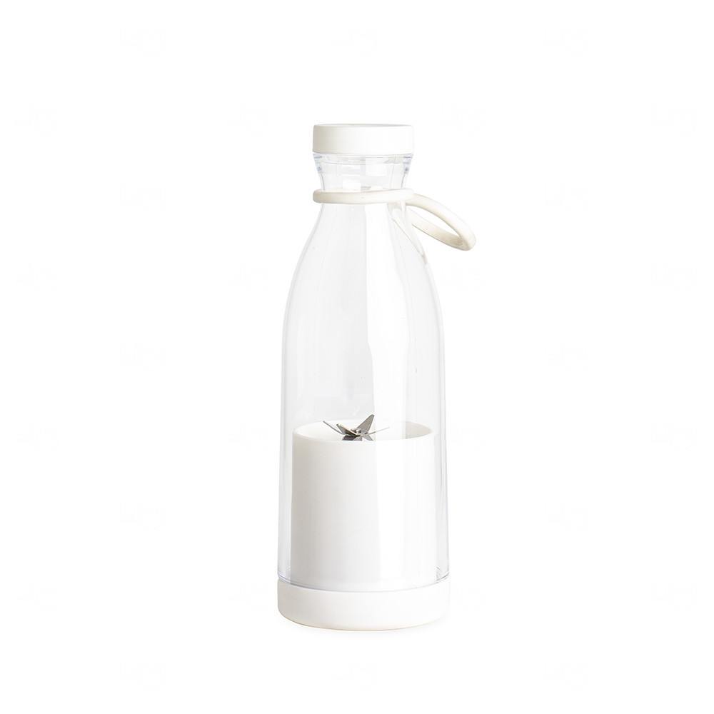 Garrafa com Misturador Portátil 380ml Personalizada Branco
