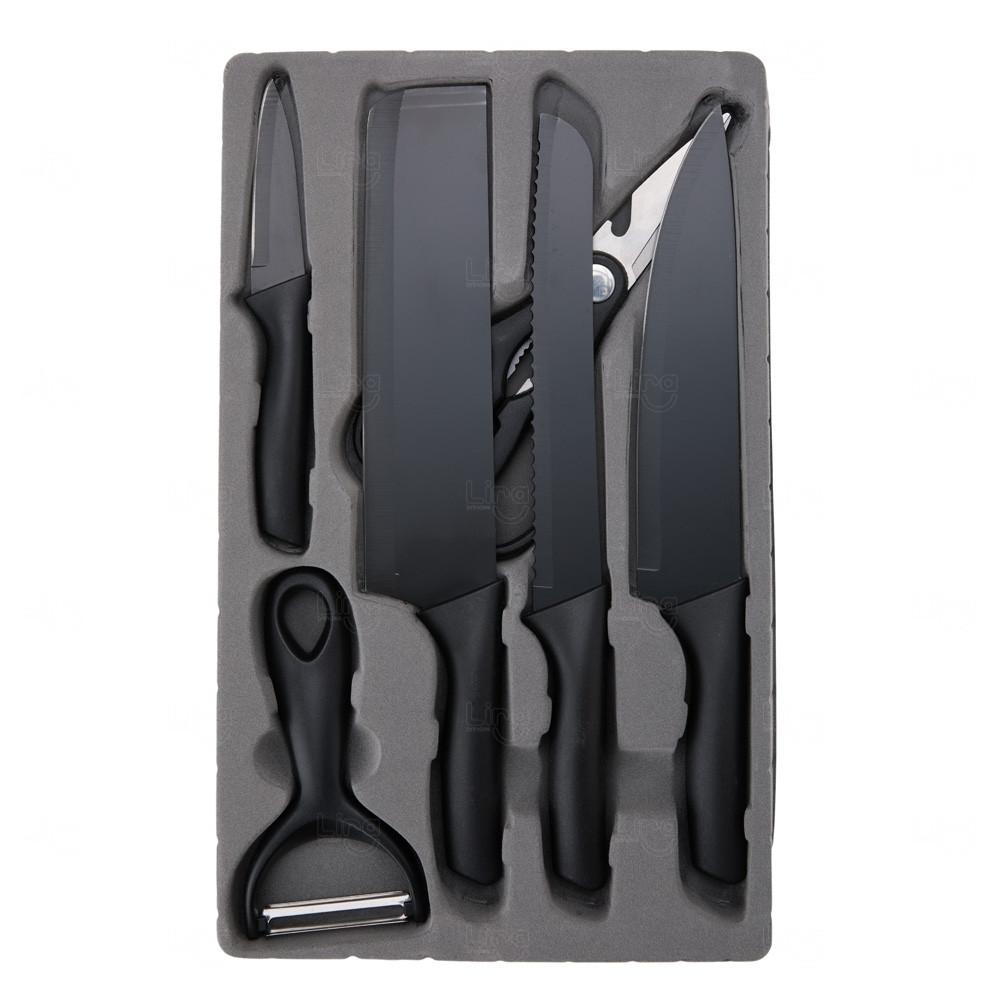 Kit de Facas para Churrasco Personalizado - 6 Peças 