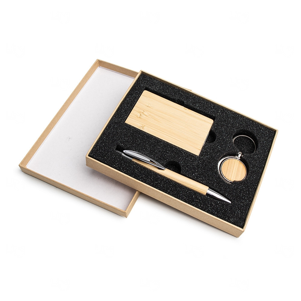Kit Executivo Ecológico 3 Peças Personalizado 