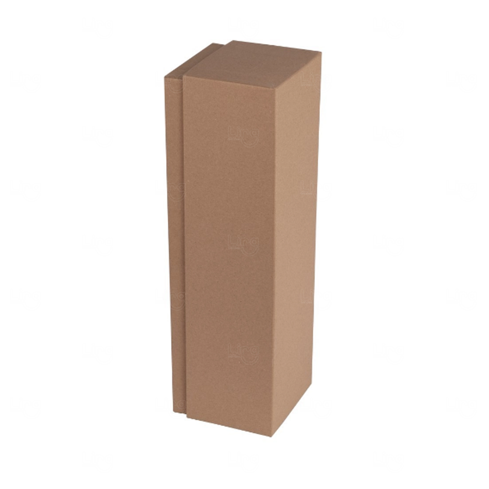 Caixa Cartonada para Vinho Personalizada - 750ml Kraft