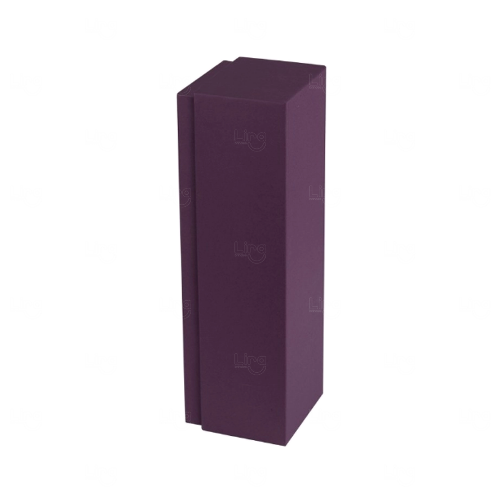 Caixa Cartonada para Vinho Personalizada - 750ml Roxo