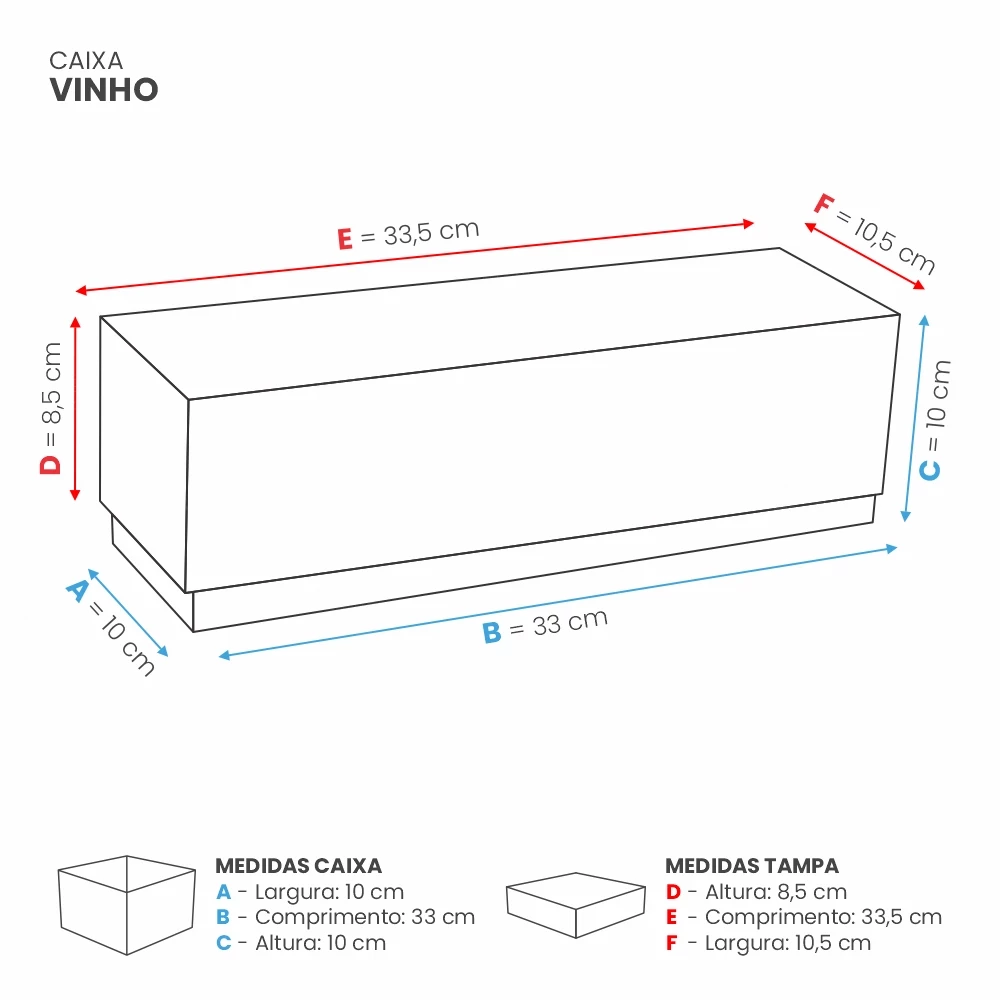 Caixa Cartonada para Vinho Personalizada - 750ml 