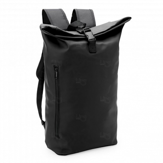 Mochila Couro Sintético 30L Formato Saco Personalizada 