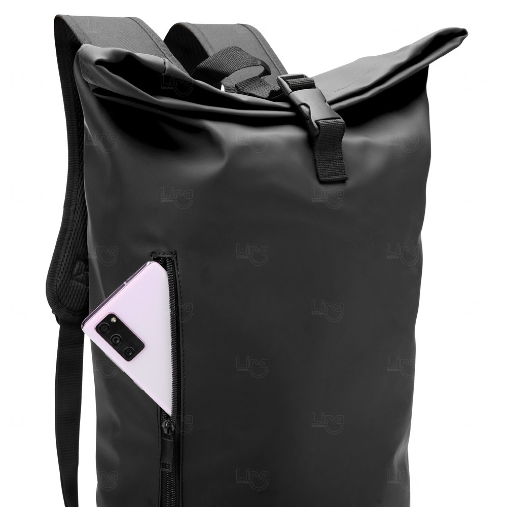 Mochila Couro Sintético 30L Formato Saco Personalizada 