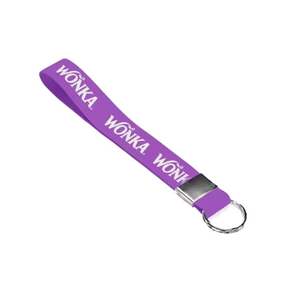 Chaveiro com Fita em Tecido Personalizado 