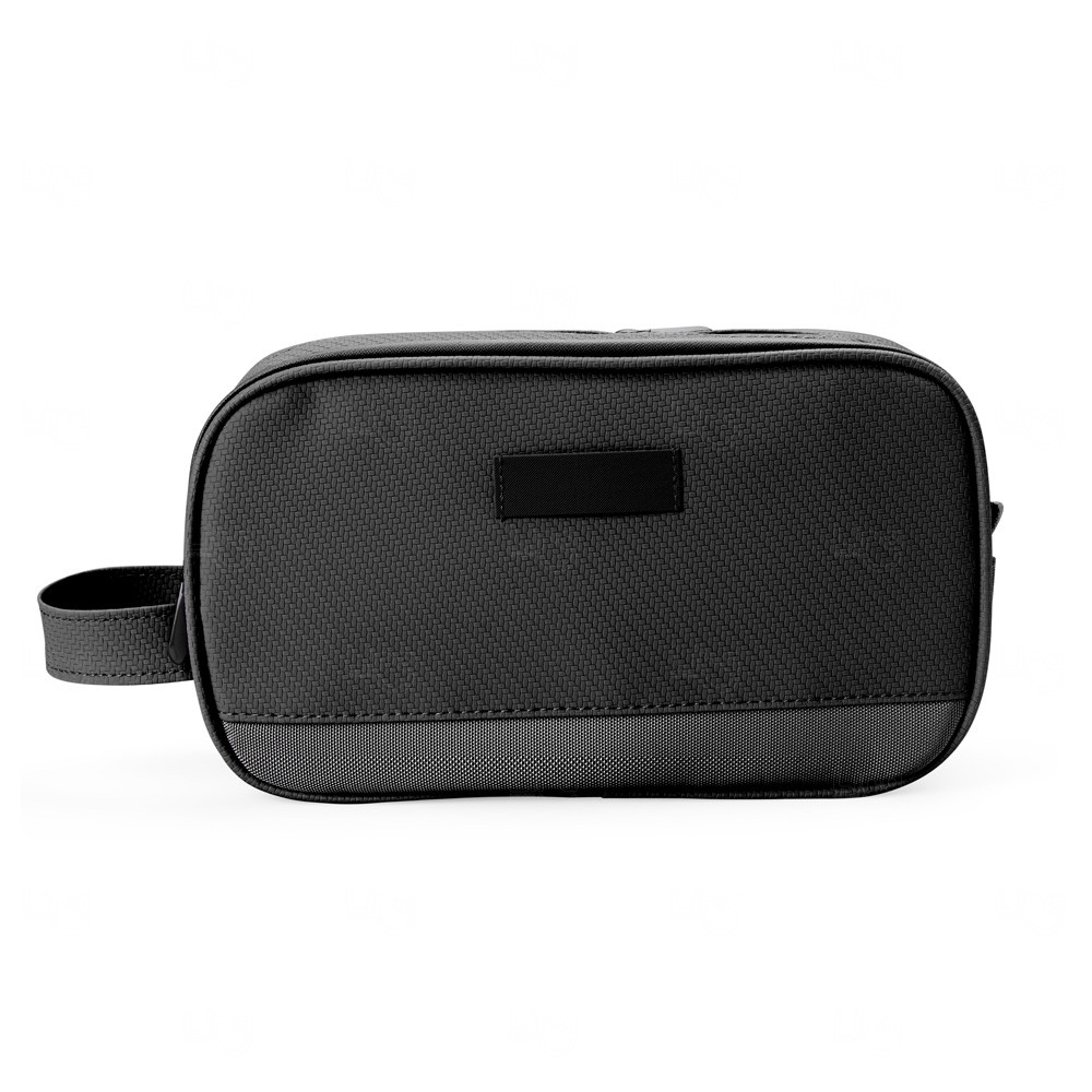Nécessaire Premium em Poliéster PVC Personalizada Preto