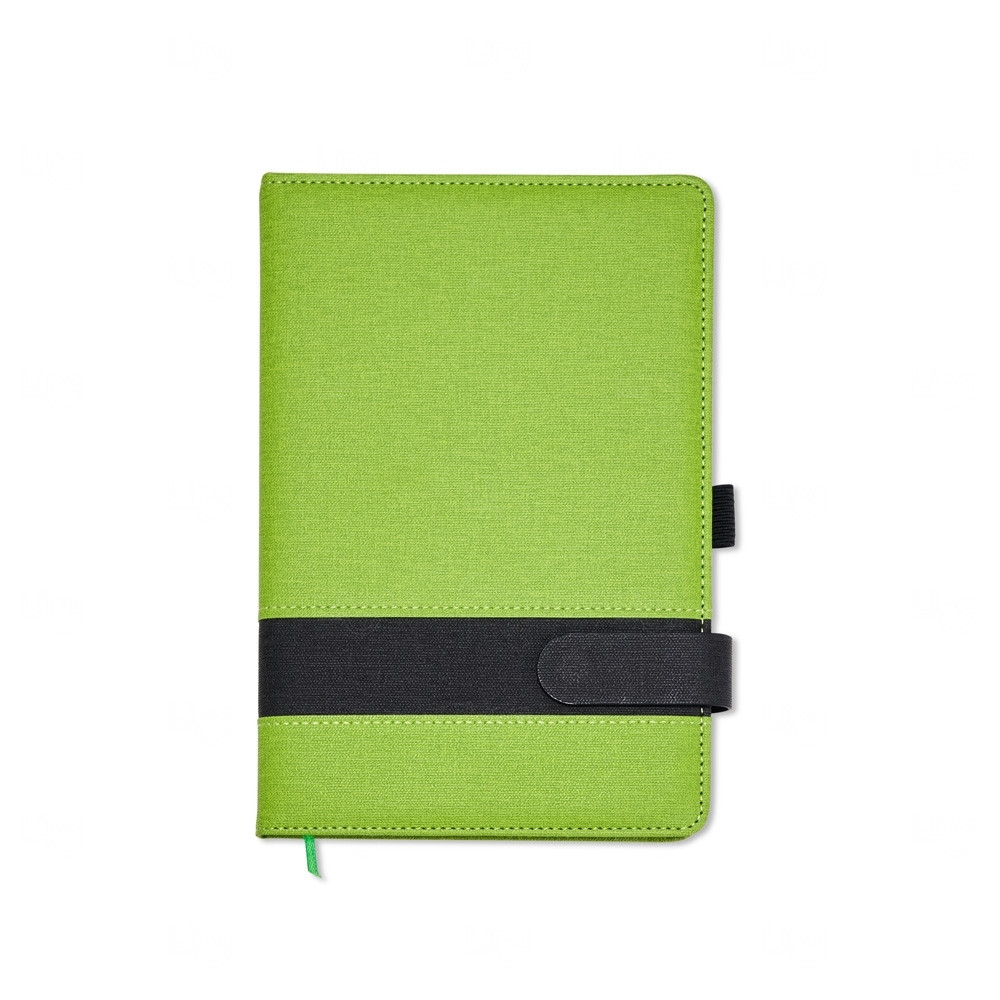 Caderneta A5 em Linho Personalizada 21,2 x 14,4 cm 