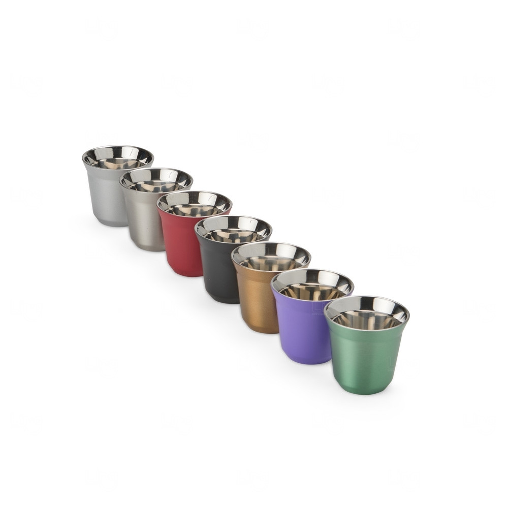 Copo Inox Parede Dupla Personalizado - 80ml 
