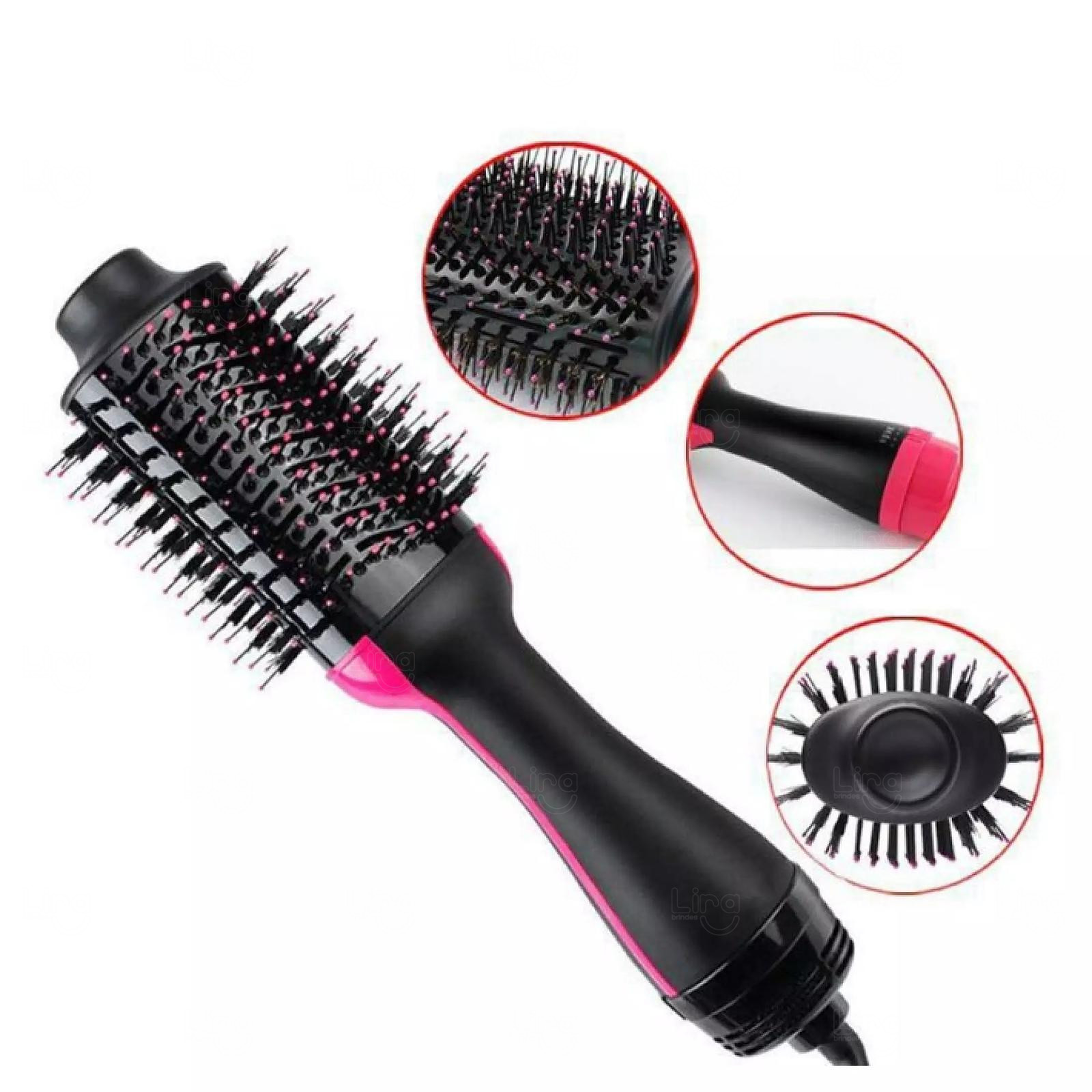 Escova Secadora 3 em 1 Profissional para Cabelos Personalizada 
