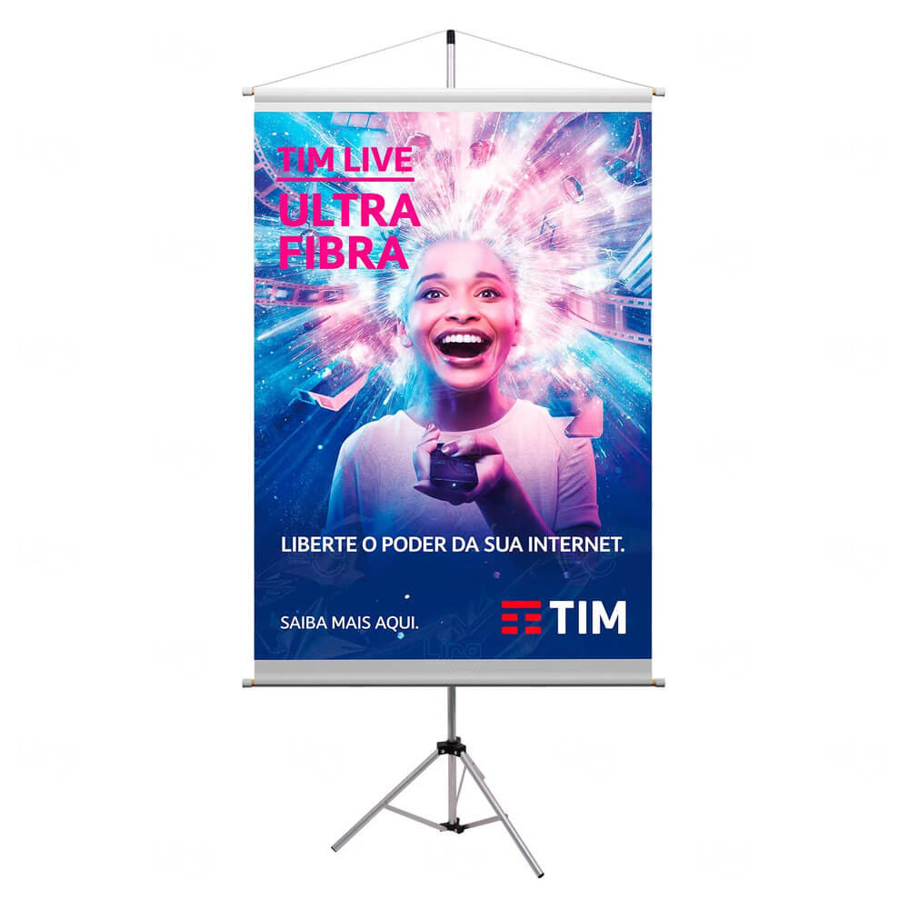 Banner em Lona com Tripé Personalizado 