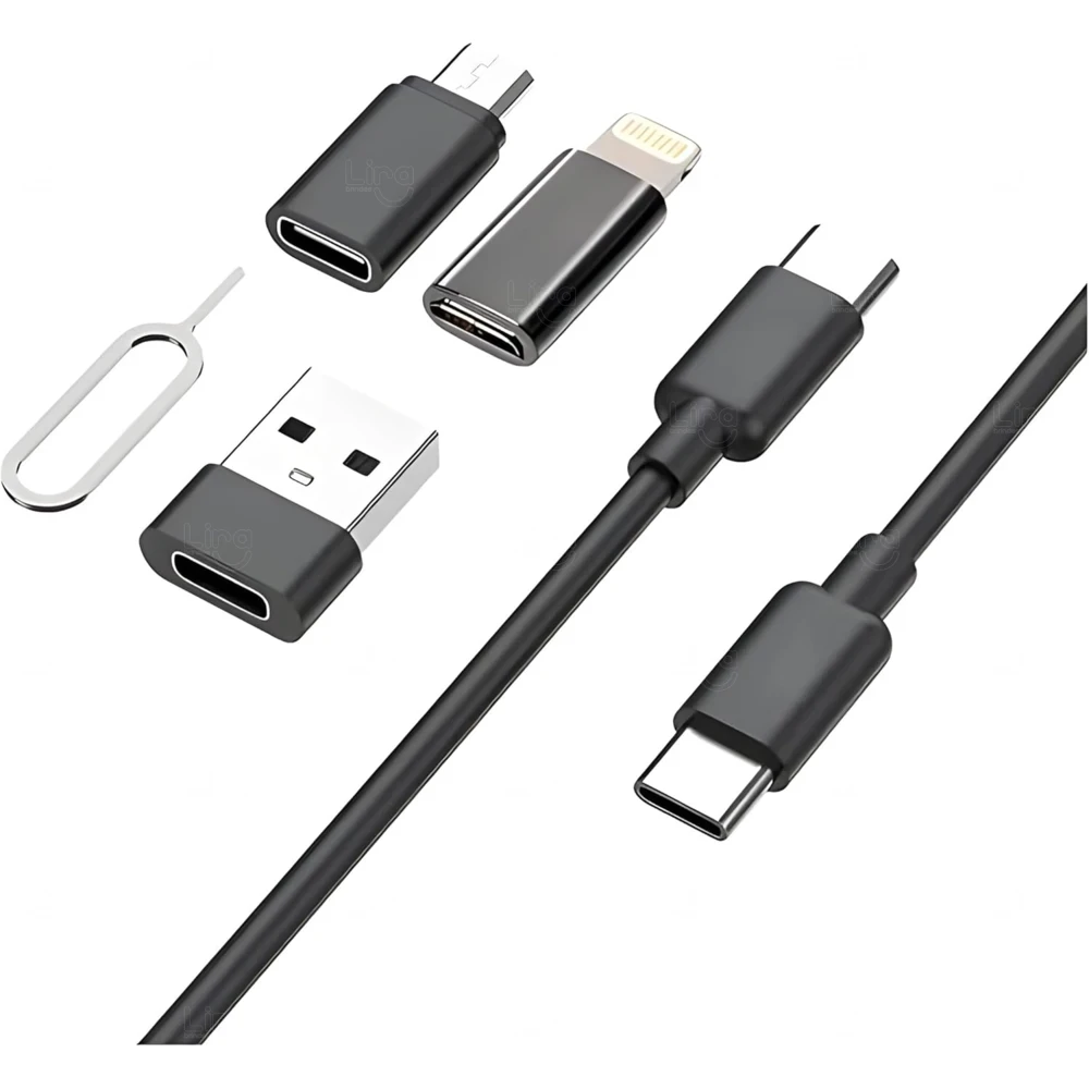 Kit Case Adaptadores Celular 6 em 1 Personalizado 